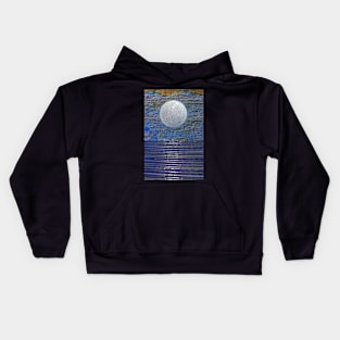 seascape with pale moon Kids Hoodie